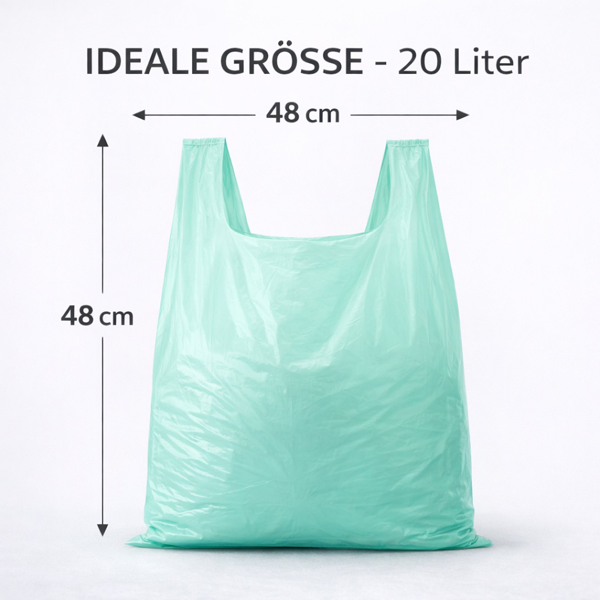 Müllbeutel 20 Liter mit Tragegriff & Zitrusduft – 20er Rolle | Reißfeste Premium Mülltüten