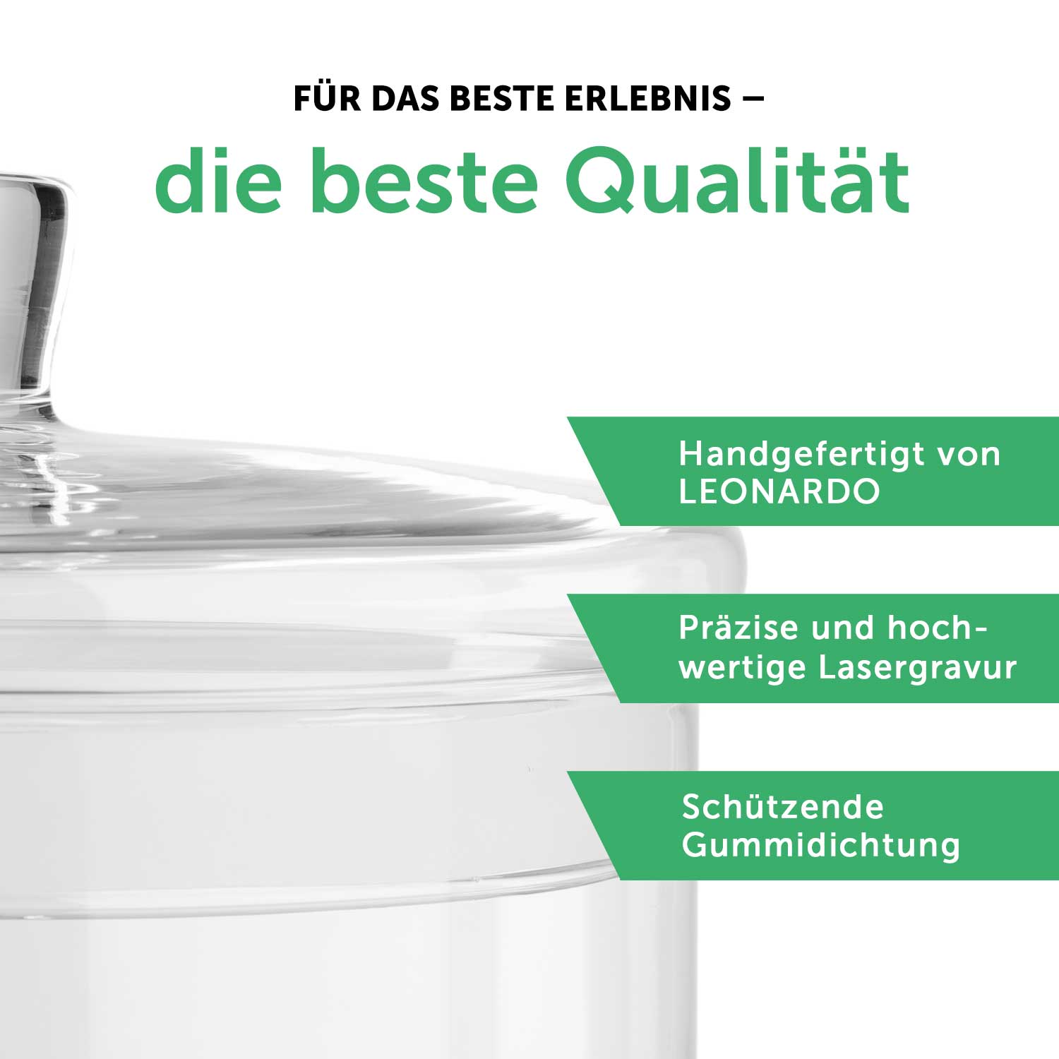 Leonardo Keksglas mit Gravur "Bester Papa der Welt V3"