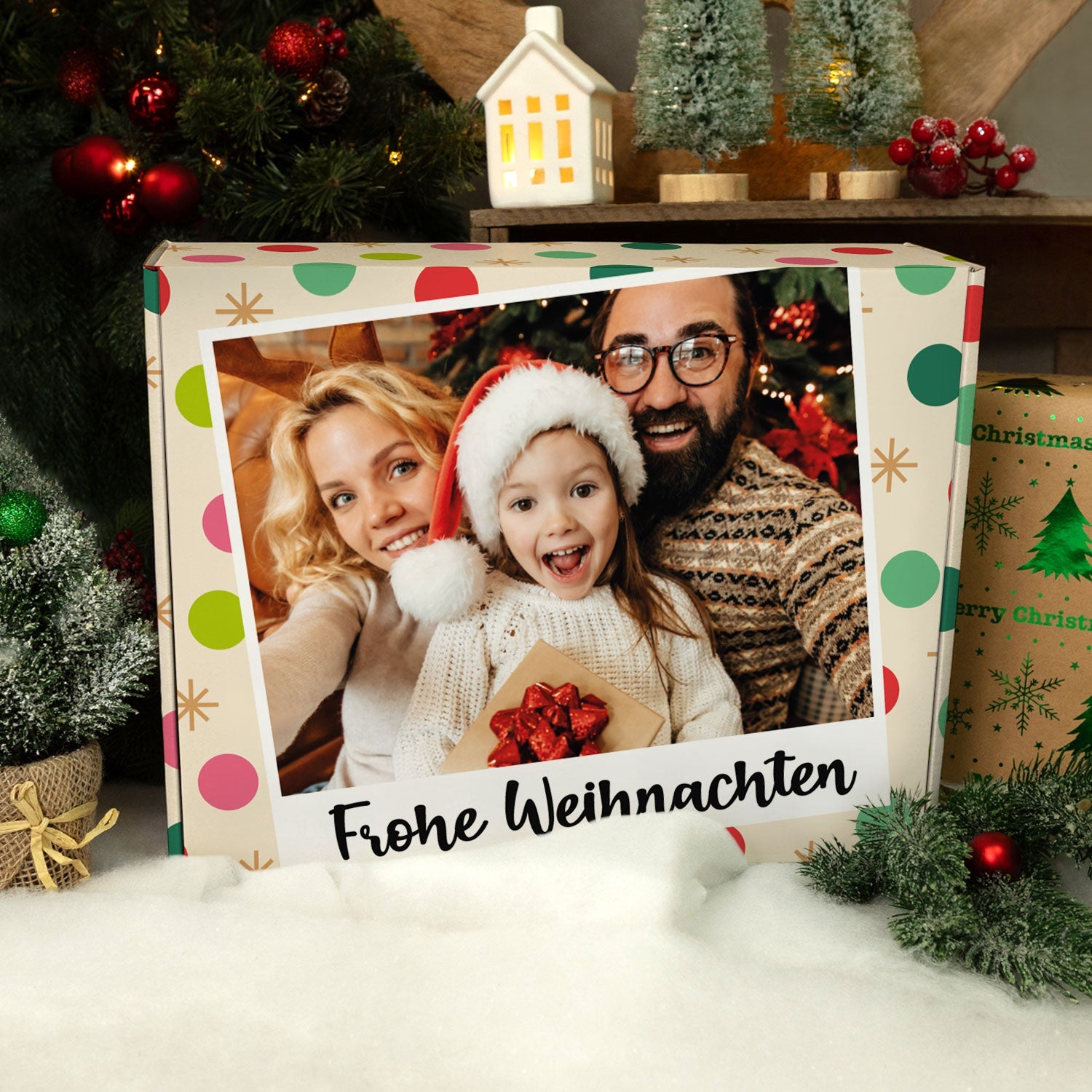 Personalisierte DIY Geschenkbox mit Retro Foto Design