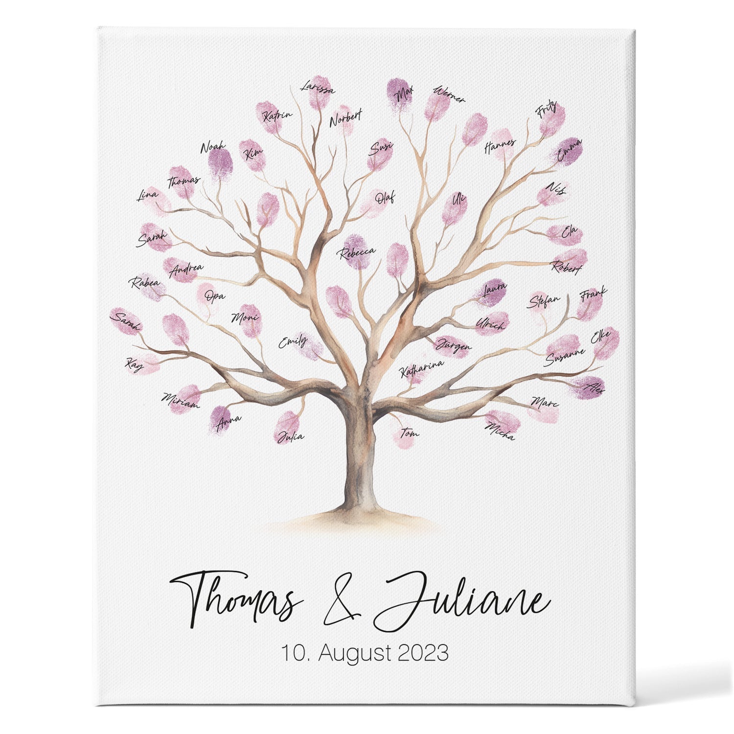 Leinwand-Gästebuch zur Hochzeit - Hochzeitsbaum