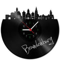 Wanduhr aus Vinyl Skyline Brandenburg