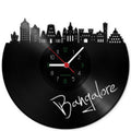 Wanduhr aus Vinyl Skyline Bangalore