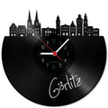 Wanduhr aus Vinyl Skyline Görlitz