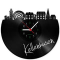 Wanduhr aus Vinyl Skyline Kellenhusen