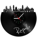 Wanduhr aus Vinyl Skyline Rapallo