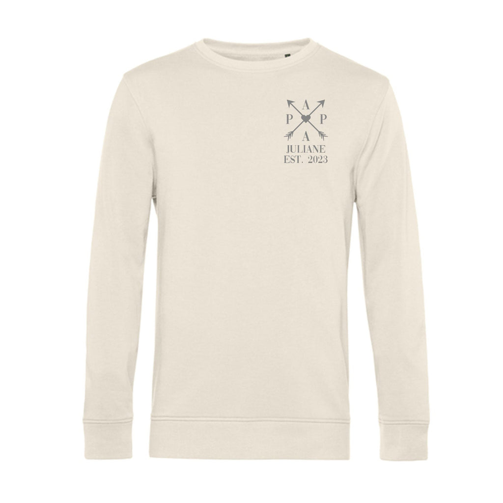 Personalisiertes Sweatshirt für Herren - PAPA EST. Kreuzpfeile