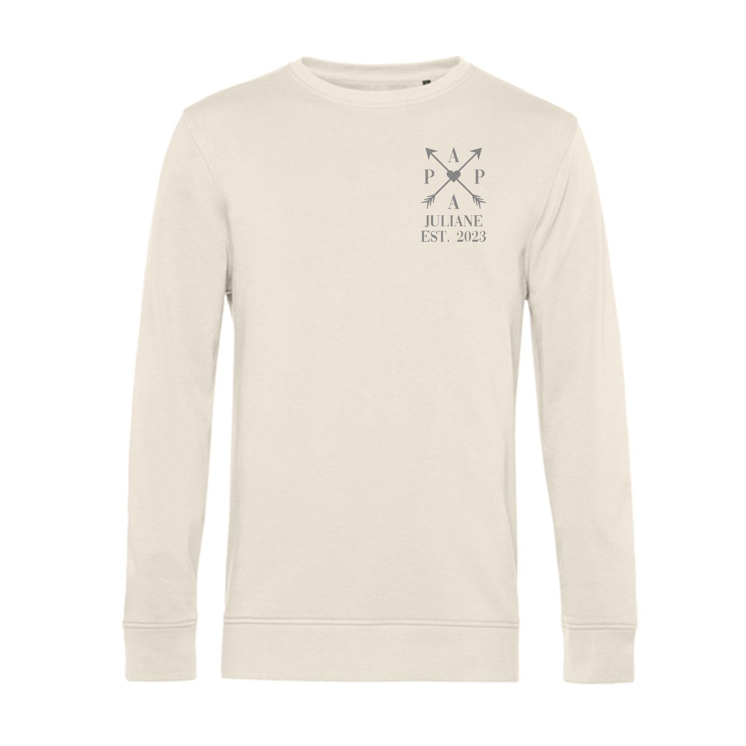Personalisiertes Sweatshirt für Herren - PAPA EST. Kreuzpfeile