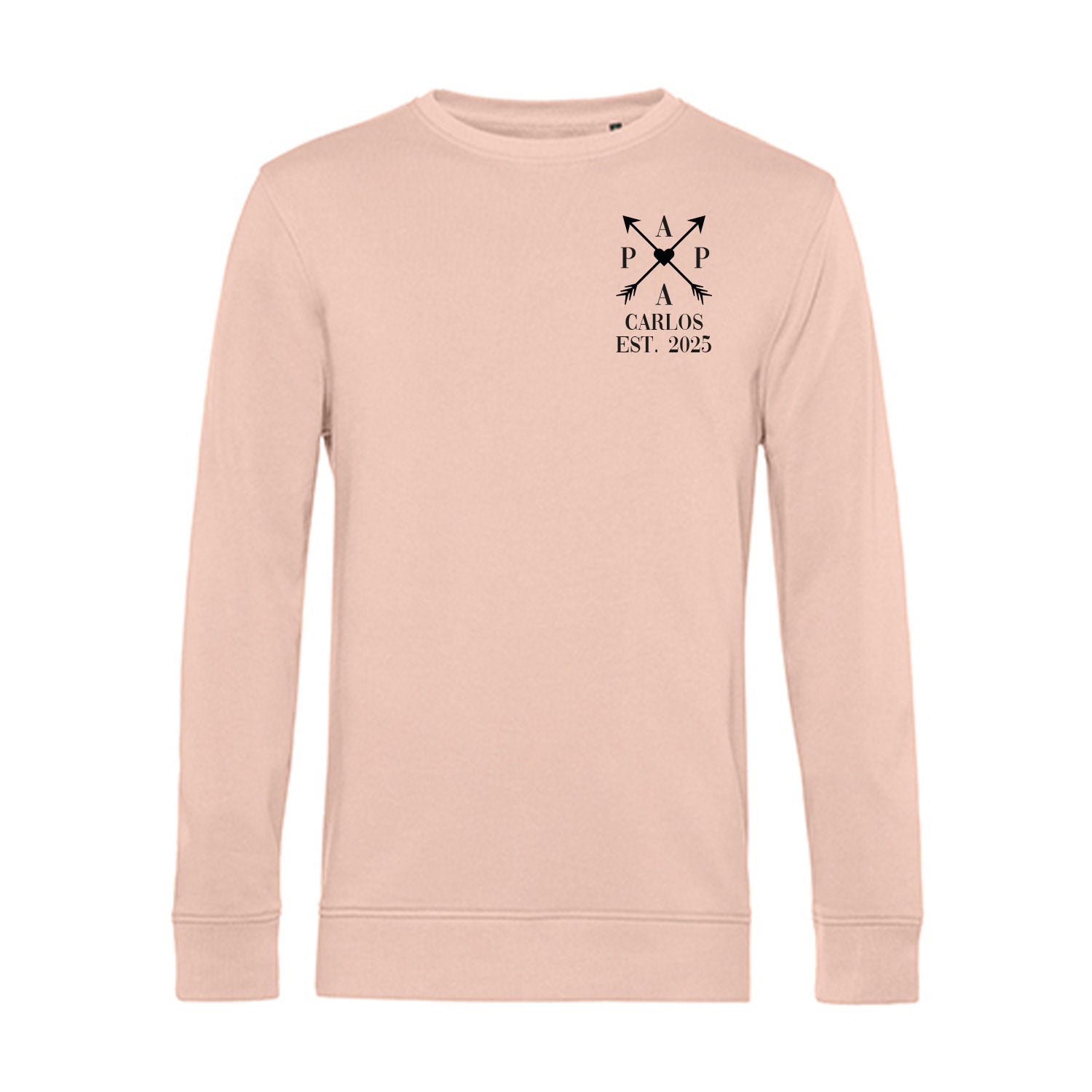 Personalisiertes Sweatshirt für Herren - PAPA EST. Kreuzpfeile