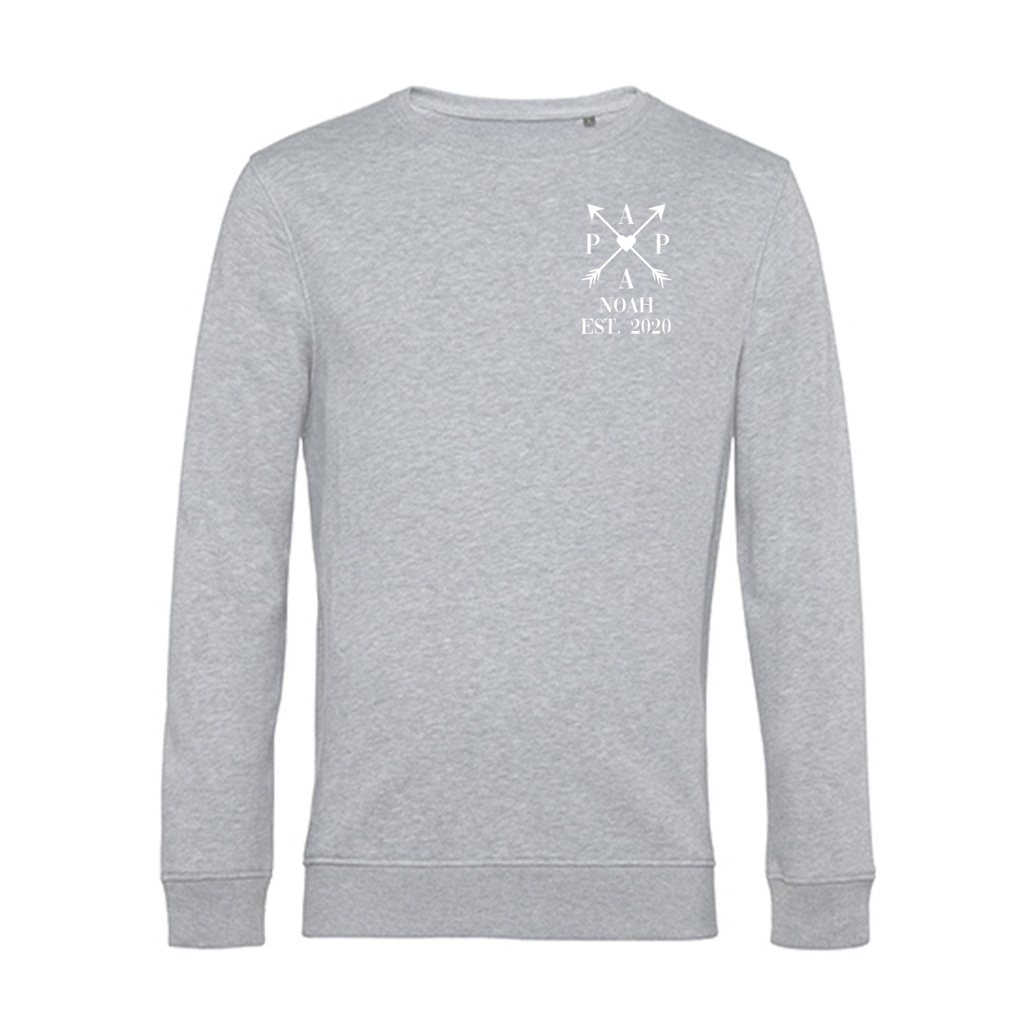 Personalisiertes Sweatshirt für Herren - PAPA EST. Kreuzpfeile