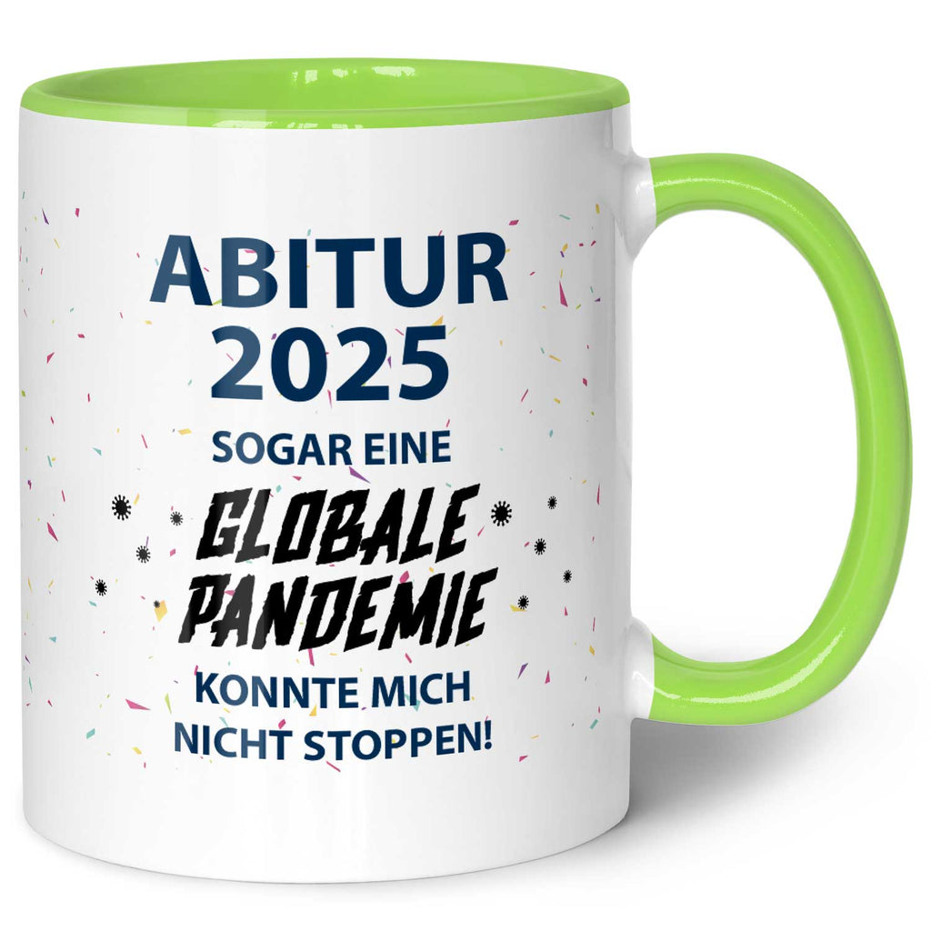 Bedruckte Tasse mit Spruch Pandemie Abitur