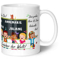 Bedruckte Tasse mit Spruch Erzieher/in Abschied mit Tafel