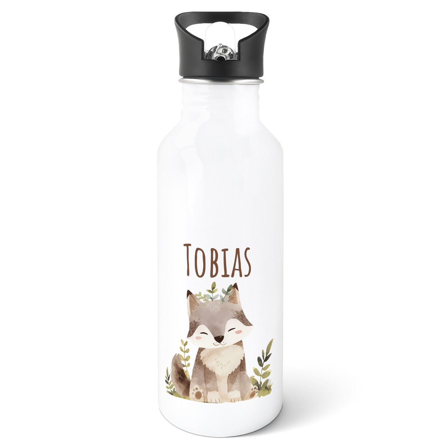Bedruckte Trinkflasche aus Edelstahl - Bärenfreunde