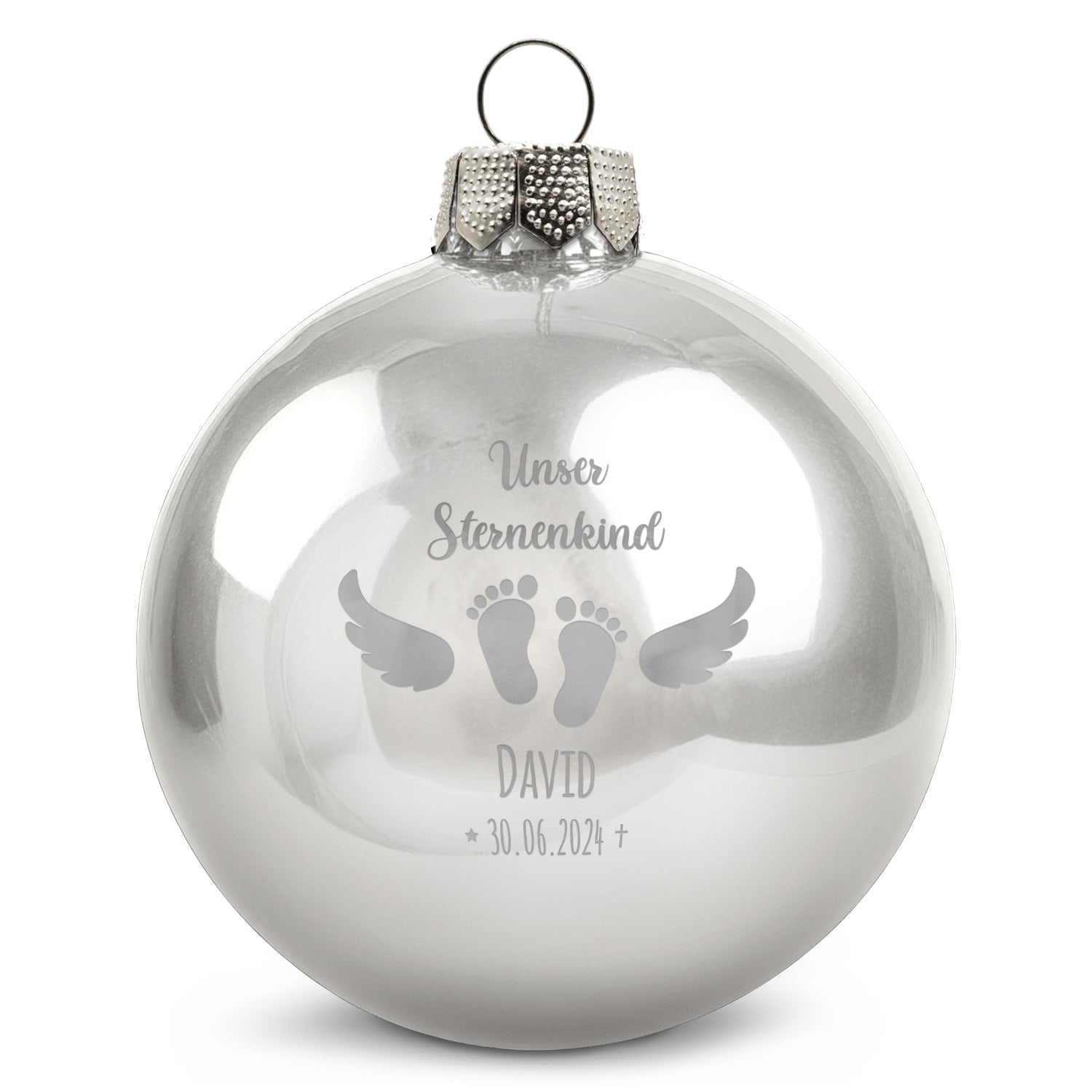 Gravierte Weihnachtskugel - Sternenkind