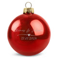 Gravierte Weihnachtskugel - Wedding Love