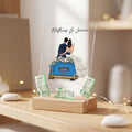 Hochzeitsauto auf Acrylglas - Personalisiertes Geldgeschenk zur Hochzeit