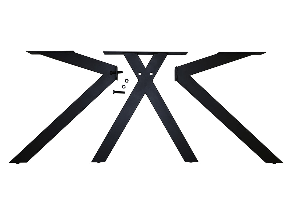 Dining Table Leeds - Solid Oak with Straight Edge & Spider Base