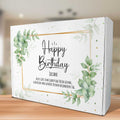 Personalisierte DIY Geschenkbox - Eukalyptus mit Wunschtext