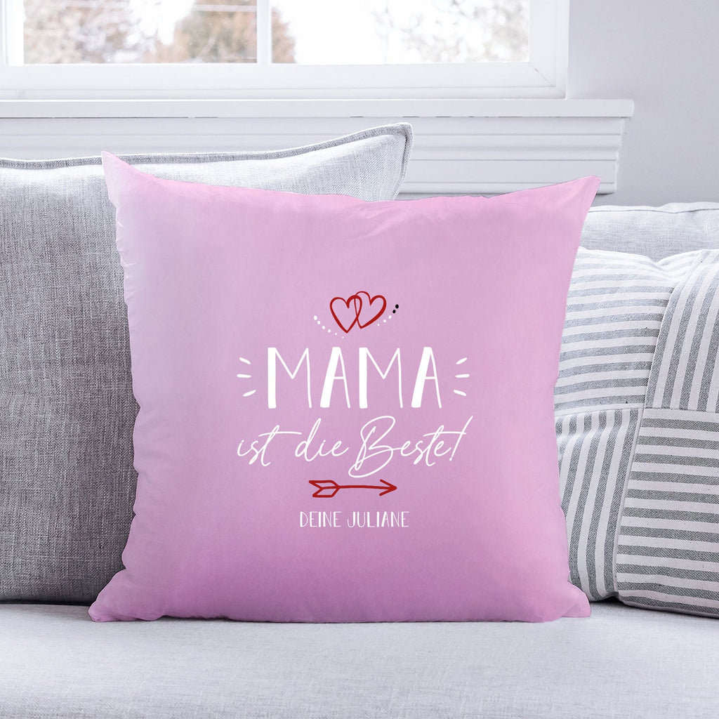 Personalisiertes Kissen mit Motiv - Mama ist die Beste