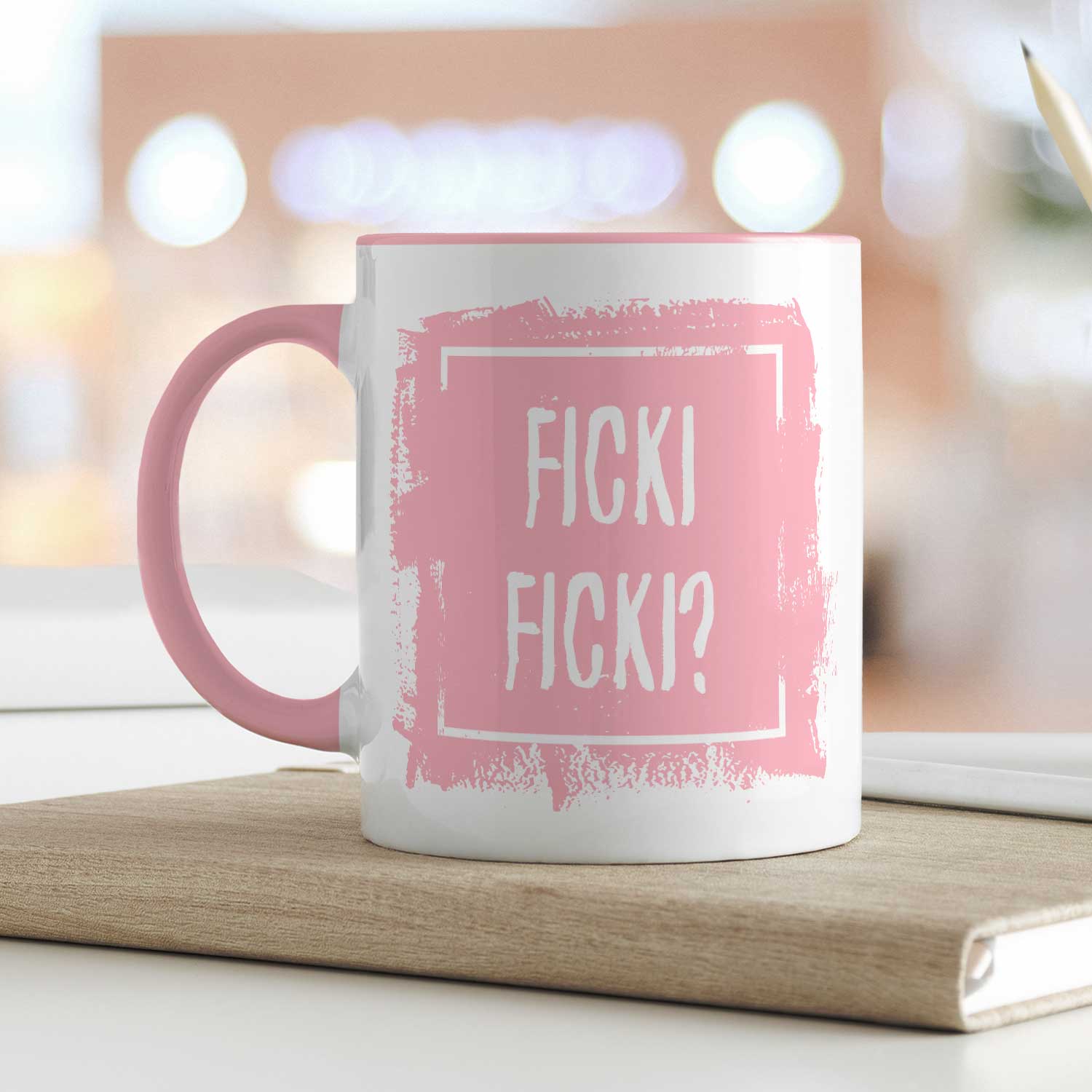 Bedruckte Tasse mit Spruch - Ficki Ficki?