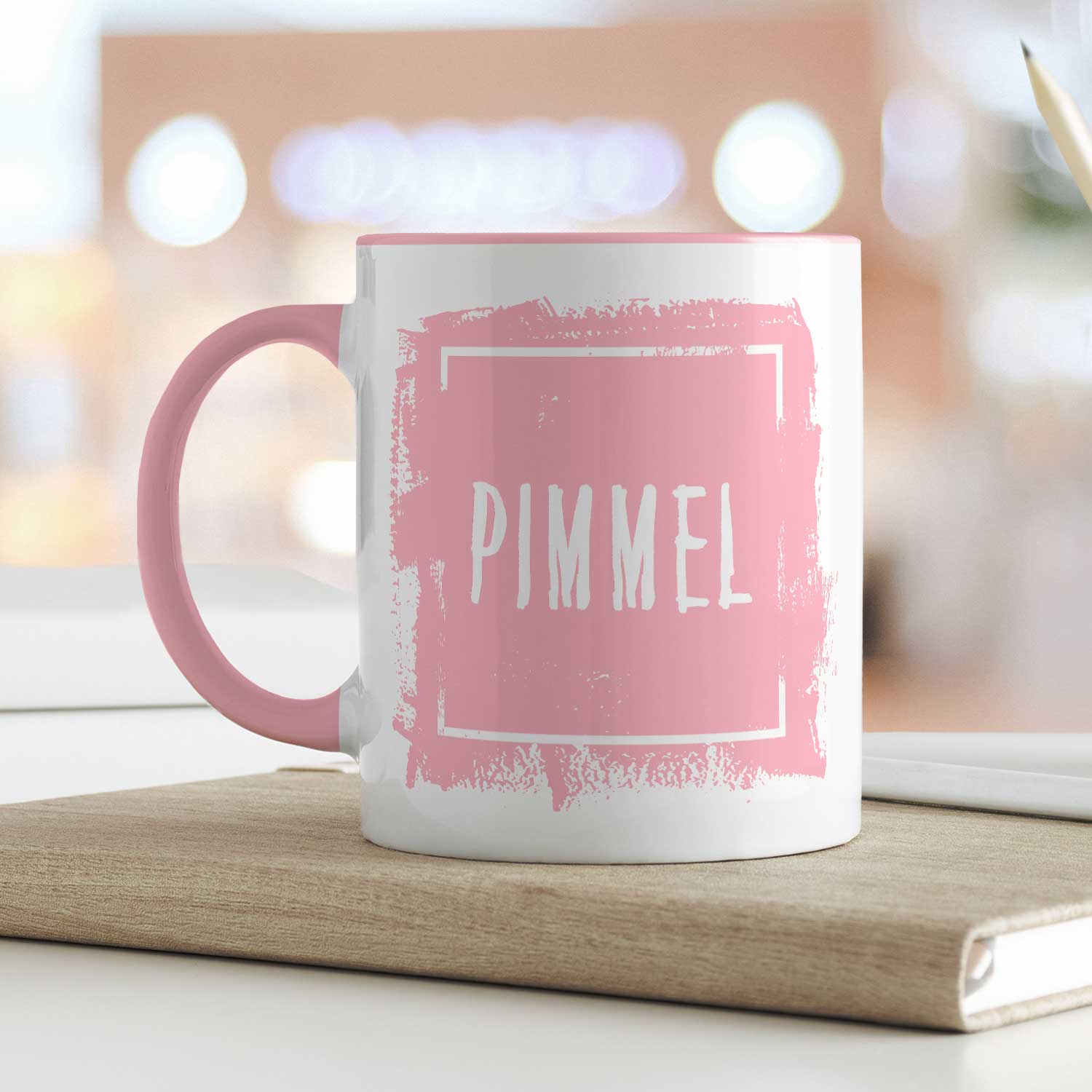 Bedruckte Tasse mit Spruch - "Pimmel"