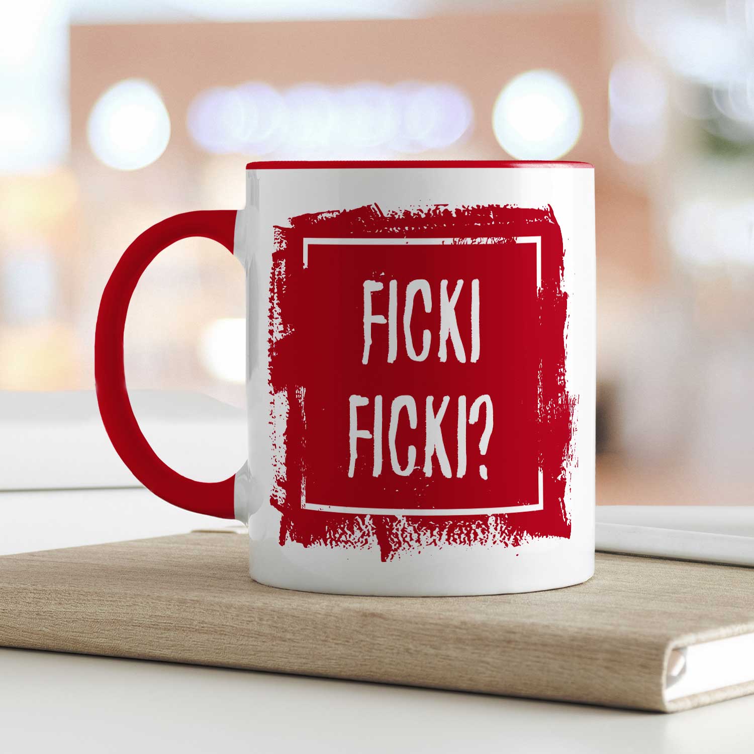Bedruckte Tasse mit Spruch - Ficki Ficki?