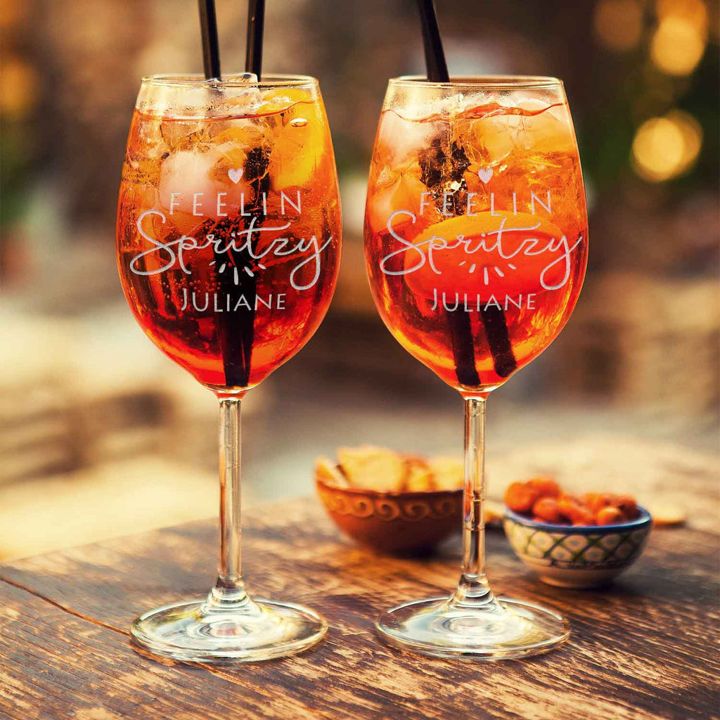 Leonardo Weinglas mit Gravur - "Feelin Spritzy" mit Name