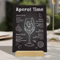 Holzschild mit Aperol Spritz Motiv - Aperol Rezepte - Geschenk für Aperol Liebhaber
