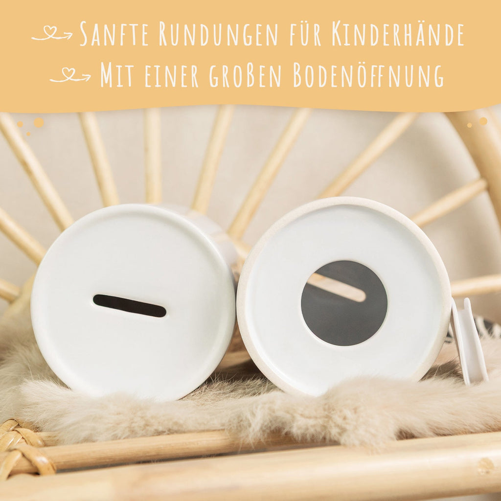 Spardose aus Keramik - Ballon Fuchs
