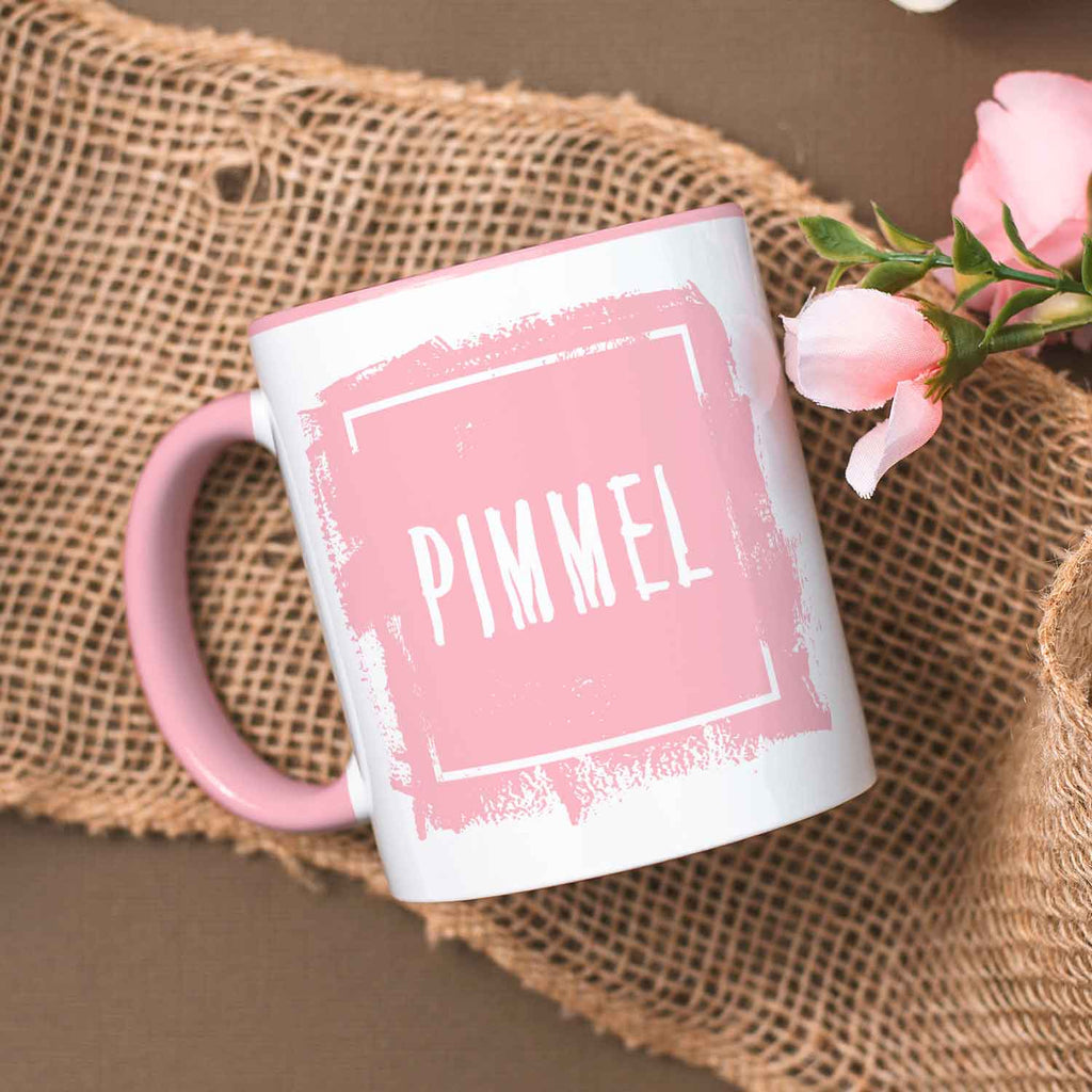 Bedruckte Tasse mit Spruch - "Pimmel"