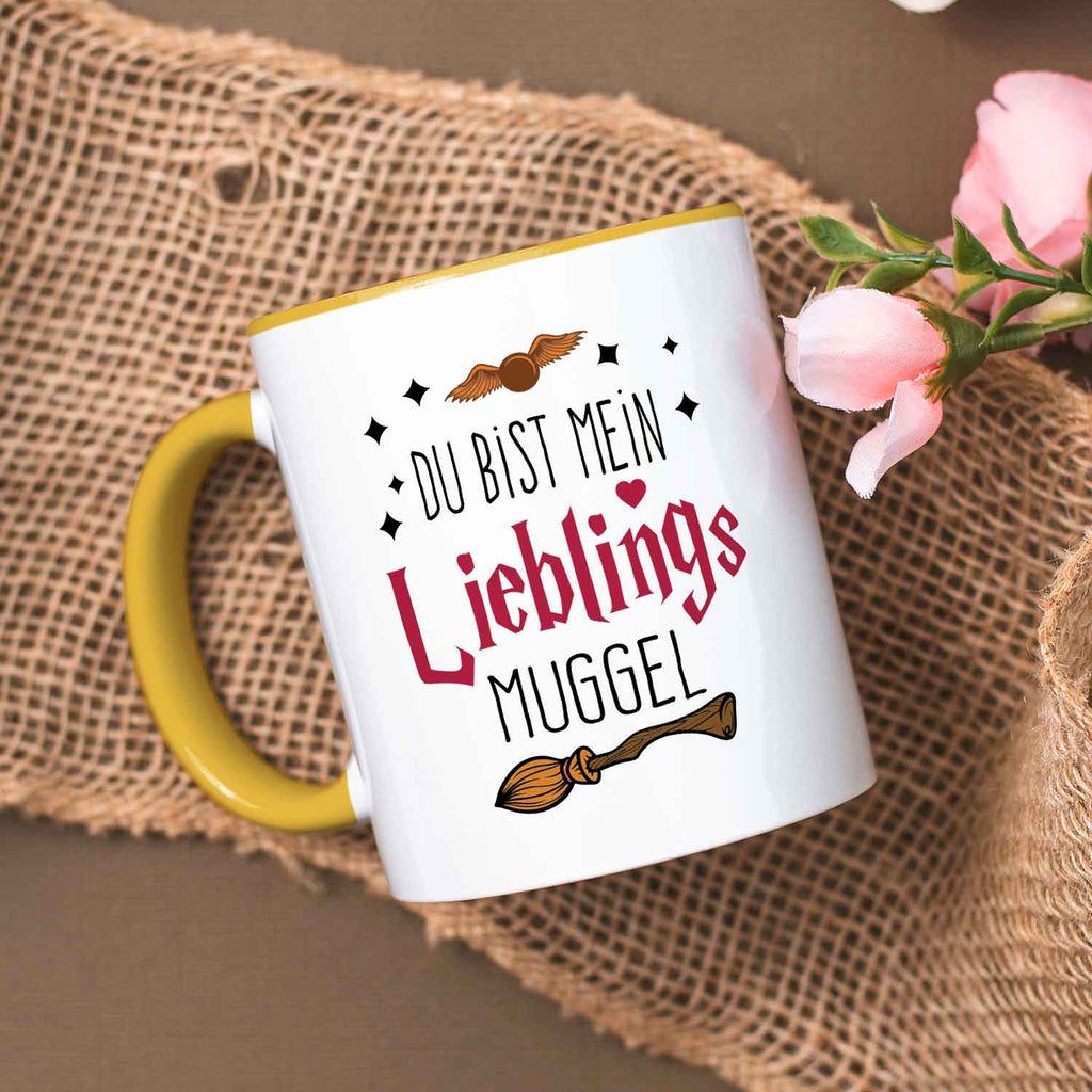 Bedruckte Tasse mit Spruch - Du bist mein Lieblingsmuggel