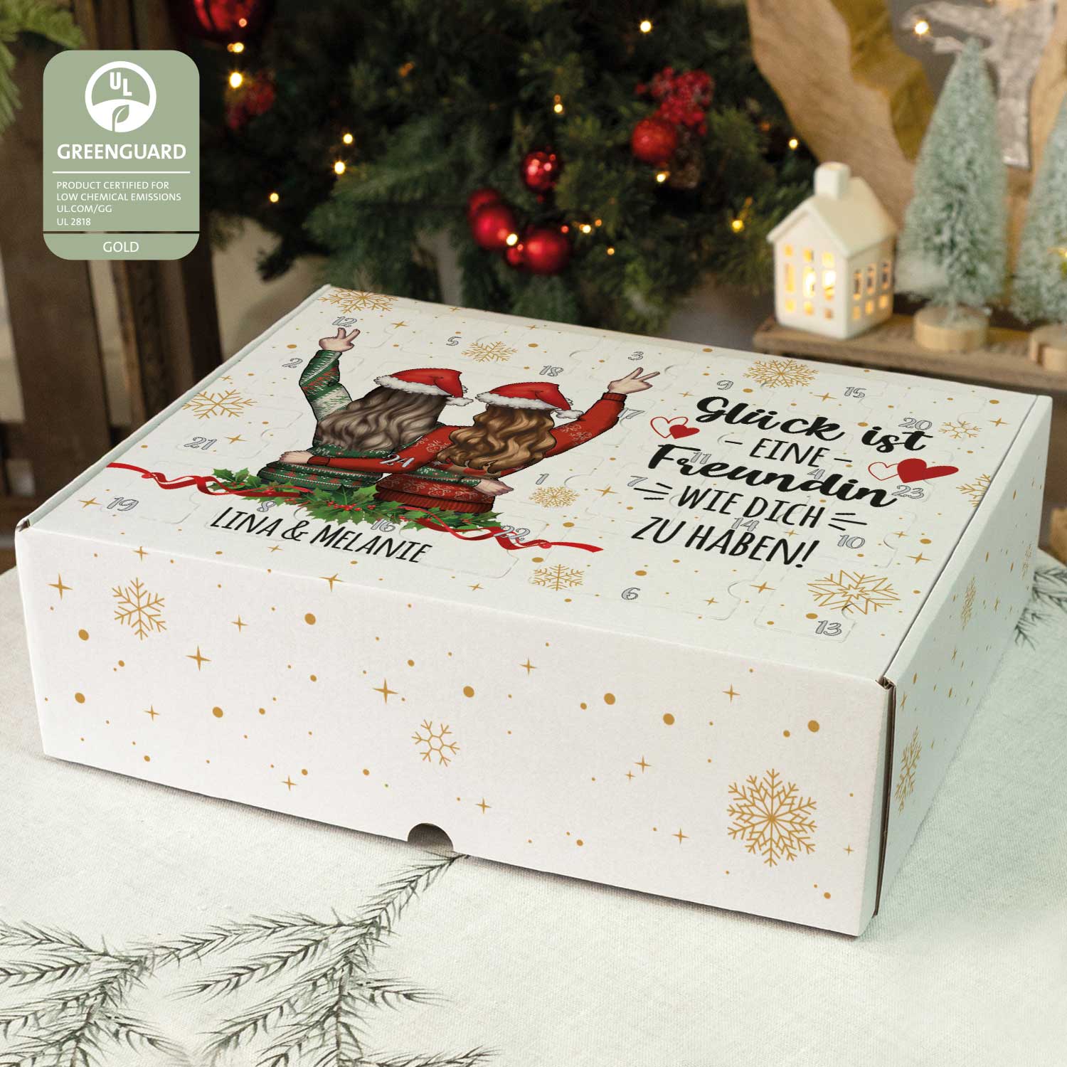 Personalisierter DIY Adventskalender - Konfigurator Freundinnen zum selbst Befüllen