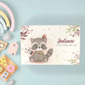 Erinnerungskiste für Kinder mit UV-Druck im Waschbär Design