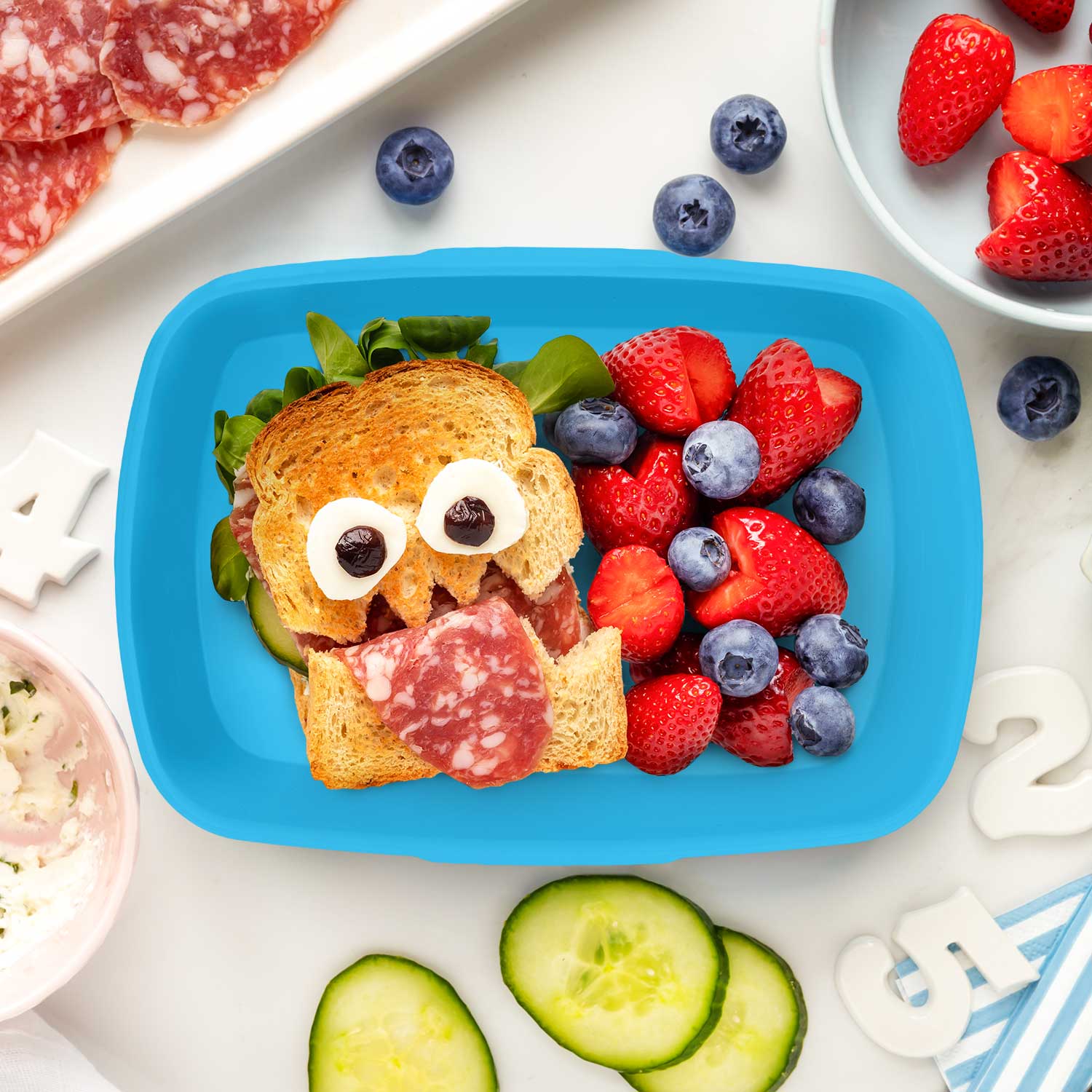 Bedruckte Lunchbox für Kinder - Color Splash