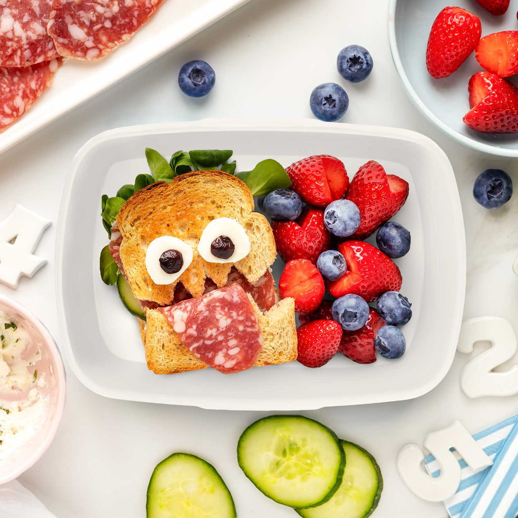 Bedruckte Lunchbox für Kinder - Hexagon