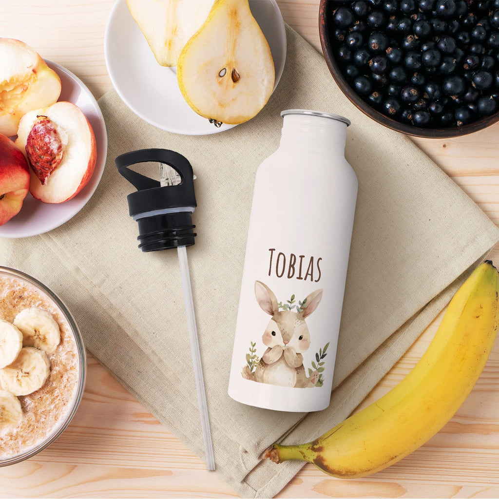 Bedruckte Trinkflasche aus Edelstahl - Bärenfreunde
