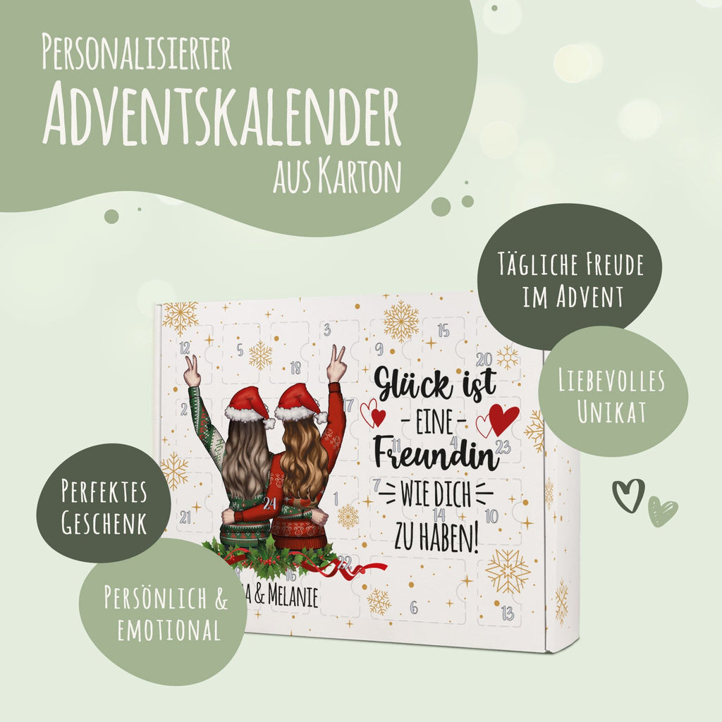 Personalisierter DIY Adventskalender - Konfigurator Freundinnen zum selbst Befüllen