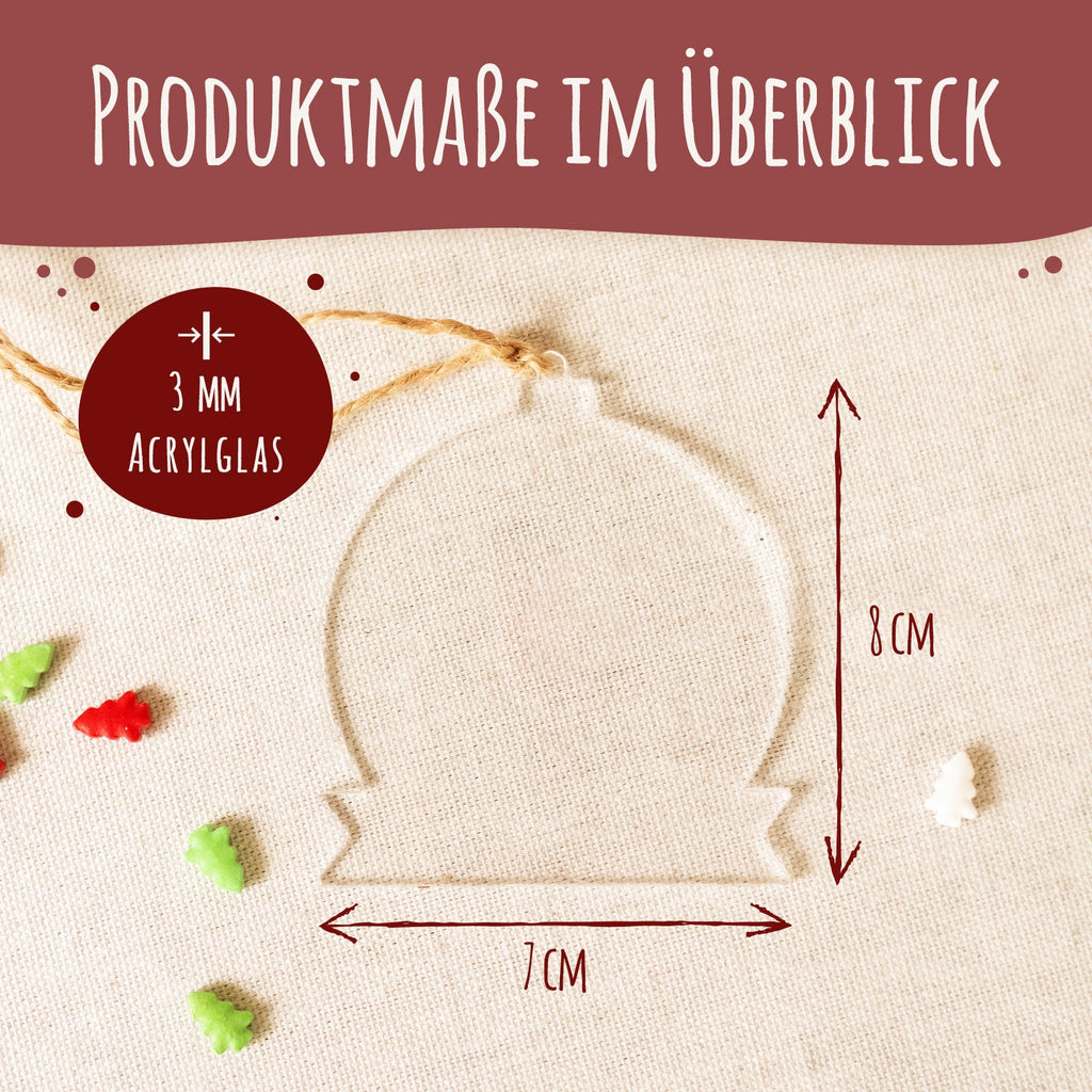 Christbaumschmuck aus Acryl - Foto - Weihnachtsanhänger