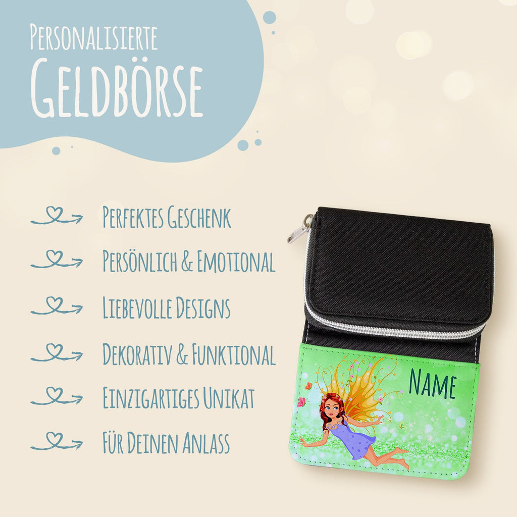 Bedruckte Geldbörse für Kinder im Zauberfee Design