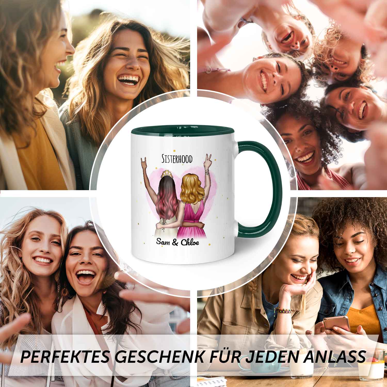 Bedruckte Tasse mit Konfiguration - Beste Freundin