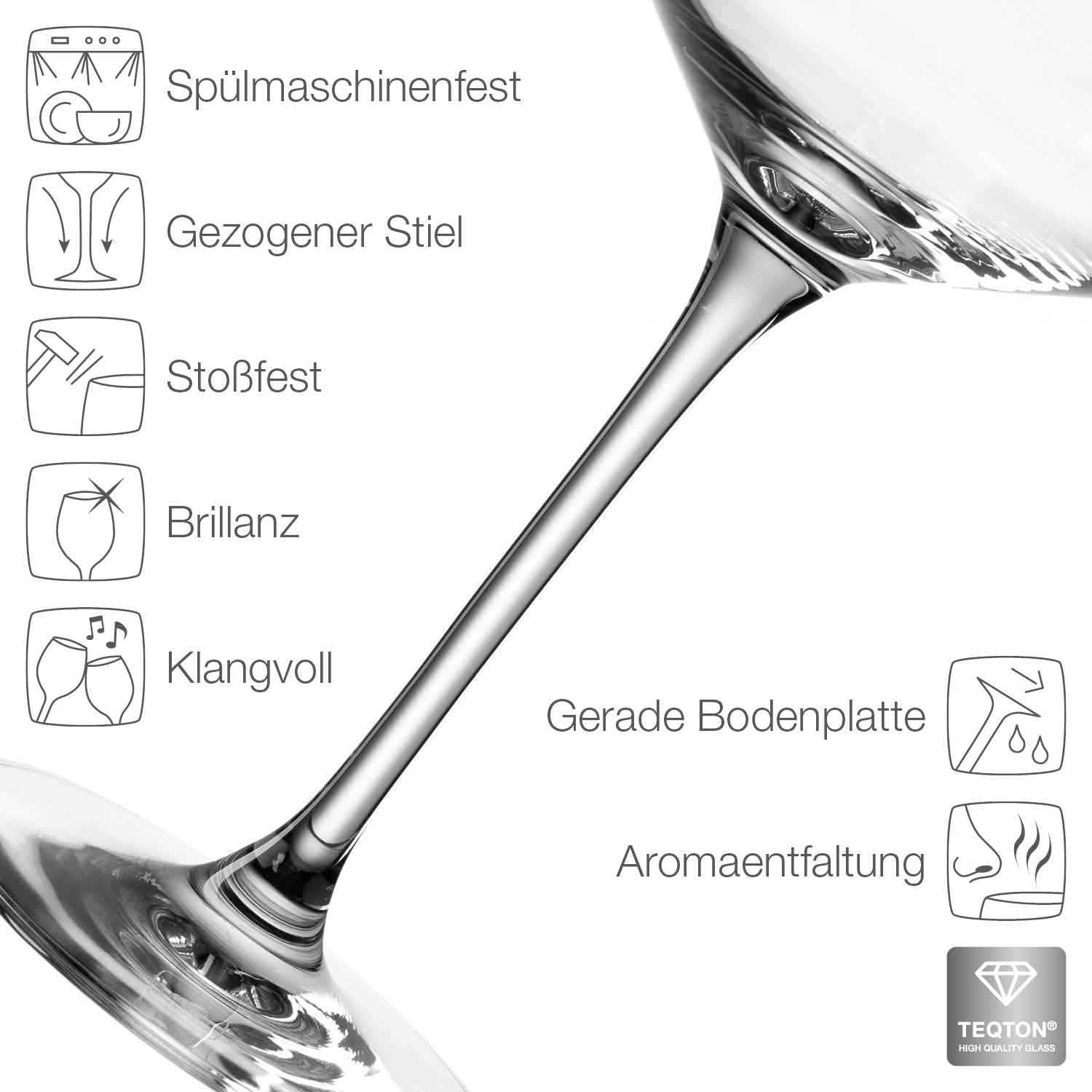 Leonardo Puccini Weingläser mit UV-Druck im Summerfeeling Design im Set
