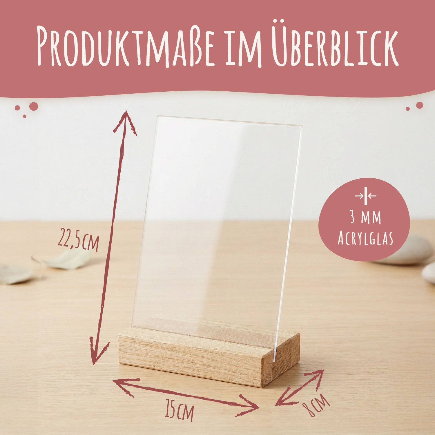Hochzeitsauto auf Acrylglas - Personalisiertes Geldgeschenk zur Hochzeit