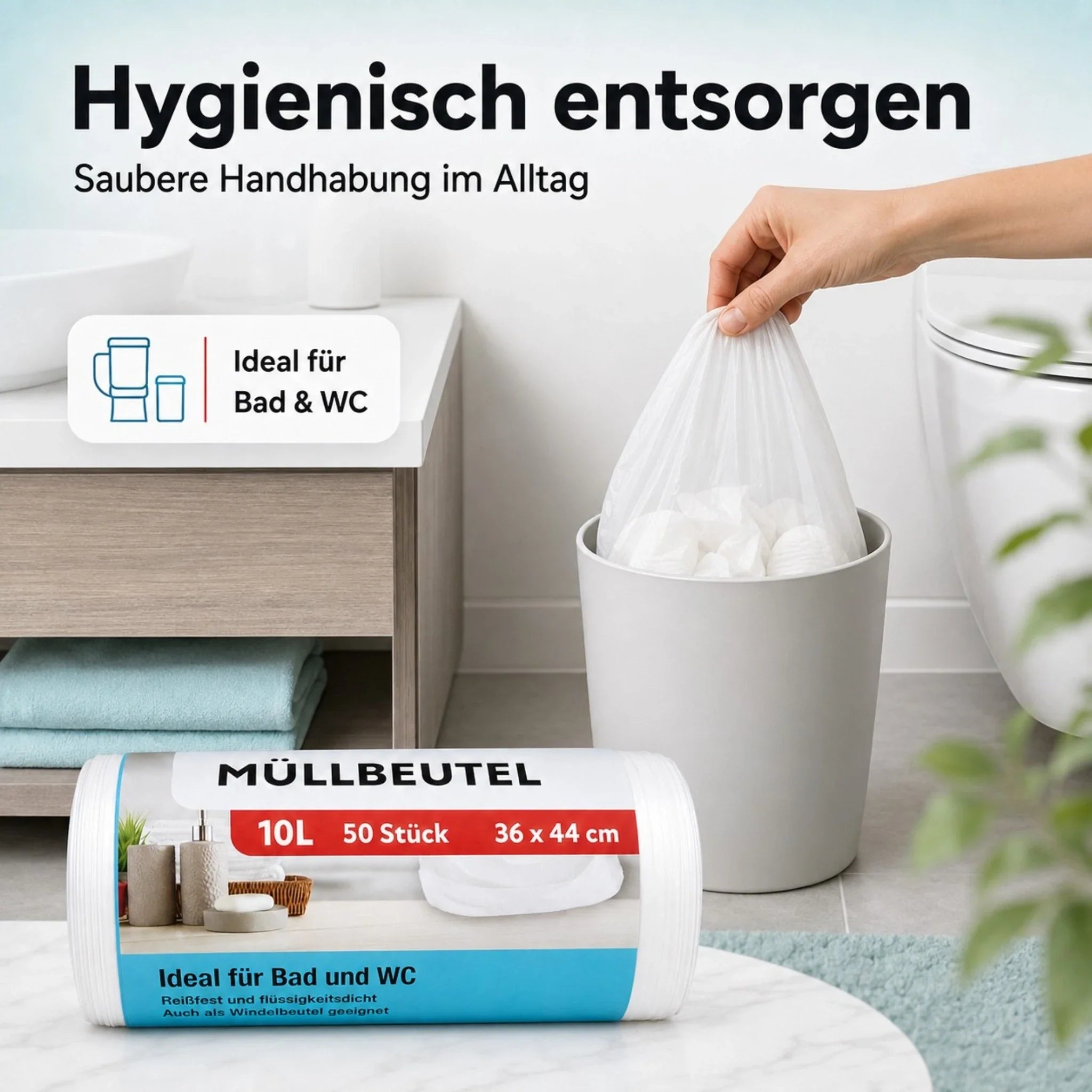 Müllbeutel 10L – 50 Stück