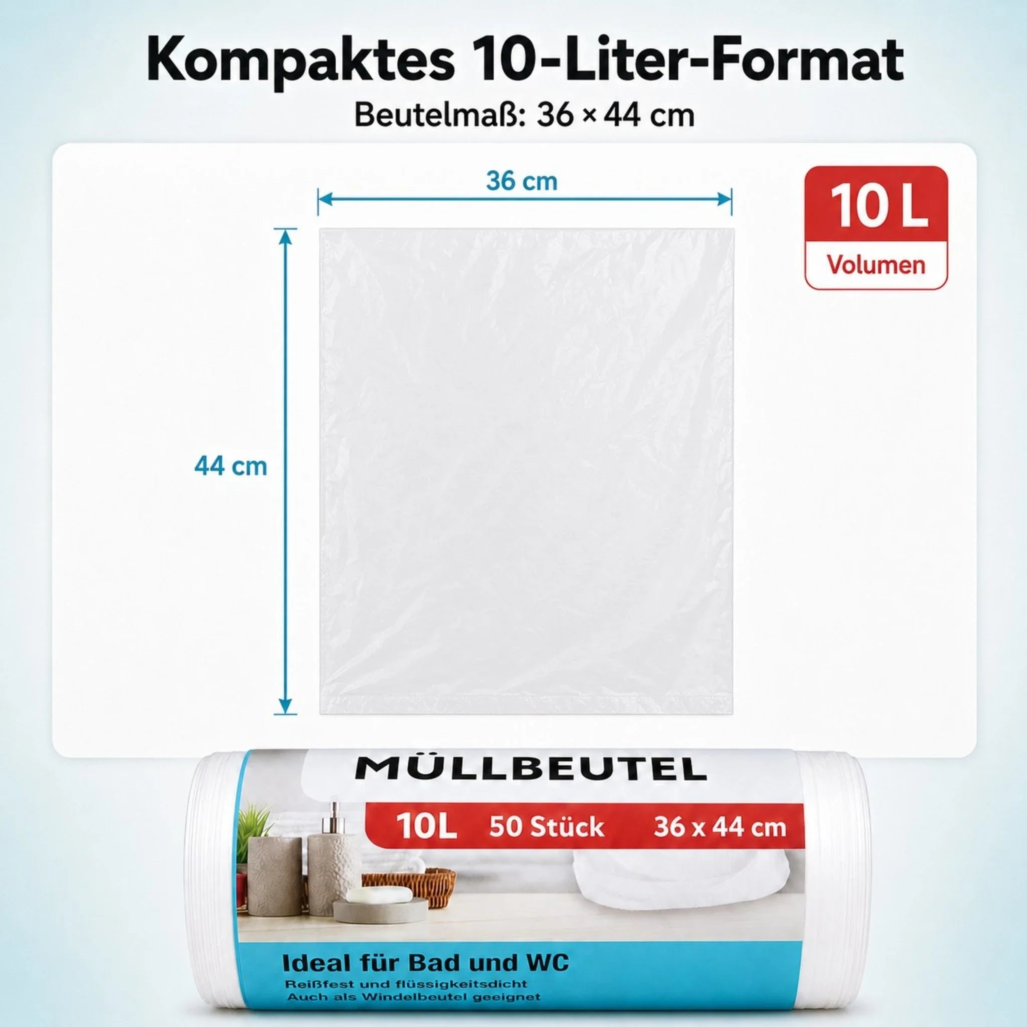 Müllbeutel 10L – 50 Stück