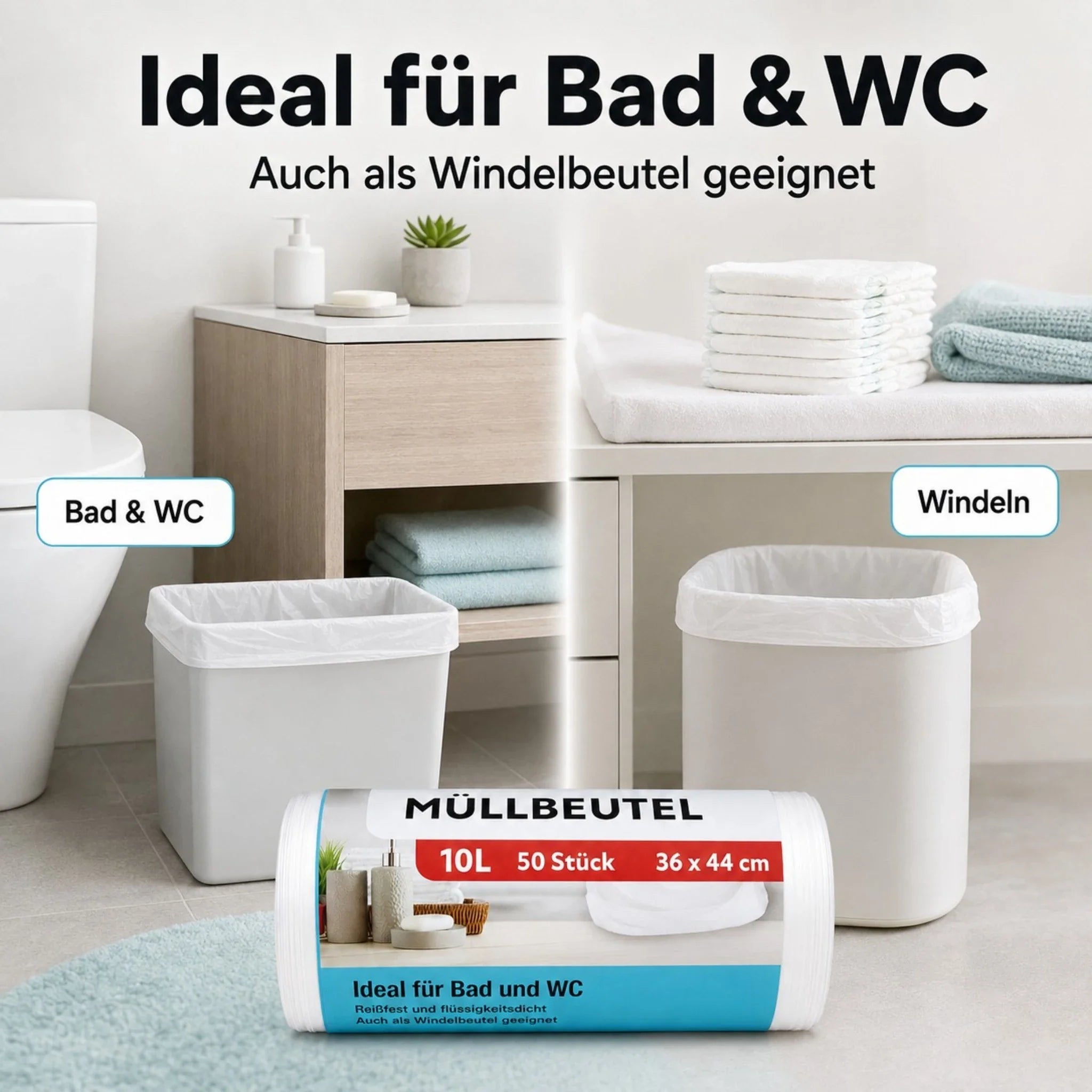 Müllbeutel 10L – 50 Stück