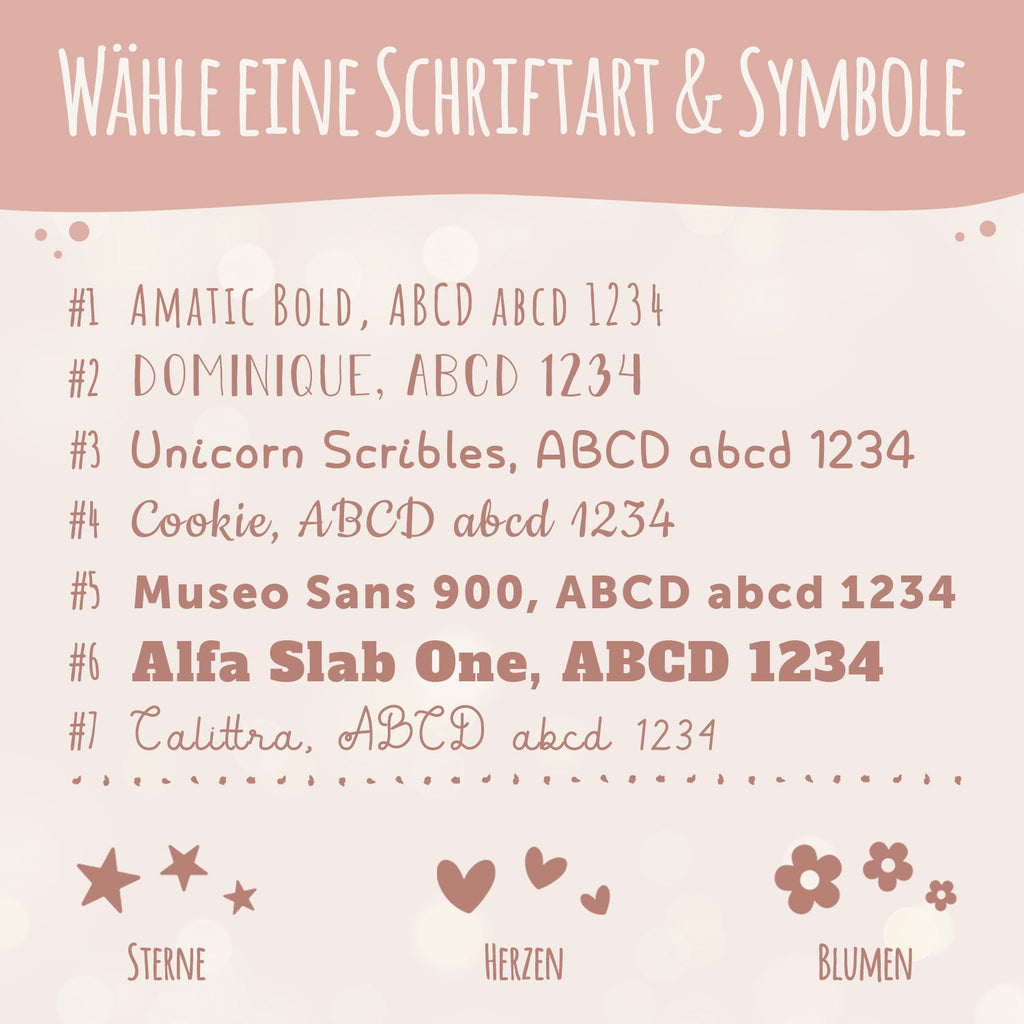 Stapelturm aus Holz (eckig) von Jollein - personalisiert mit Name