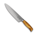 Kochmesser mit schmaler Edelstahlklinge und Oliveholzgriff