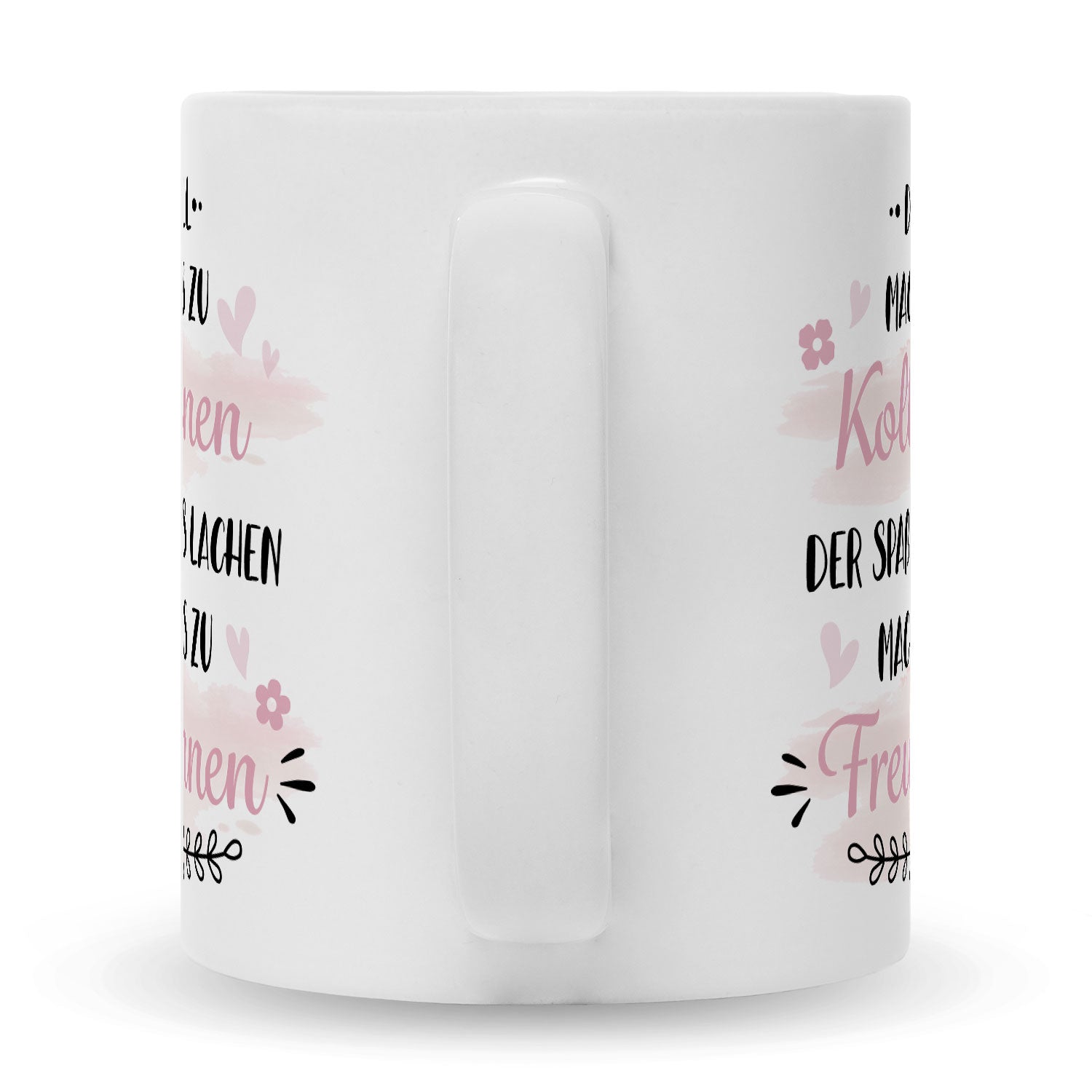 Bedruckte Tasse mit Spruch Der Zufall machte uns zu Kolleginnen