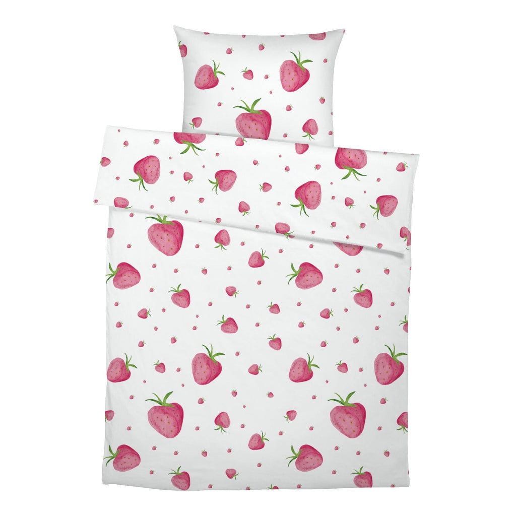 “Erdbeeren” Premium Kinderbettwäsche