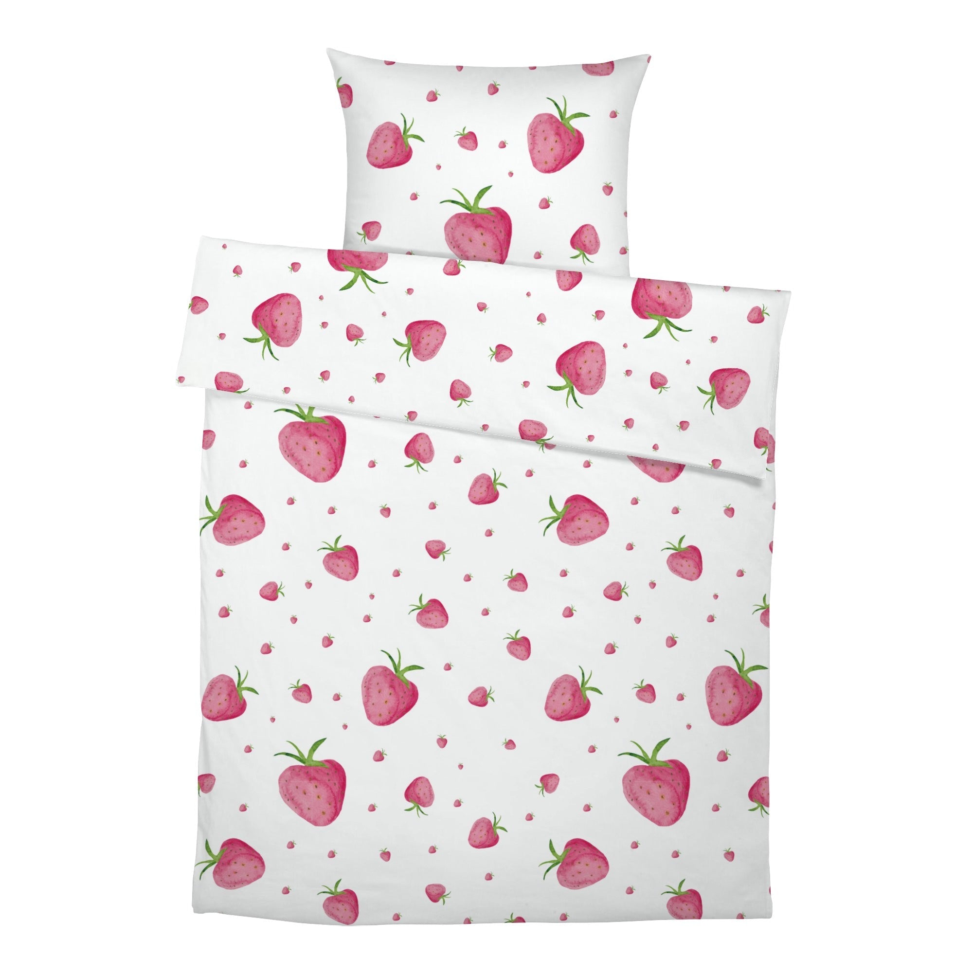 “Erdbeeren” Premium Kinderbettwäsche