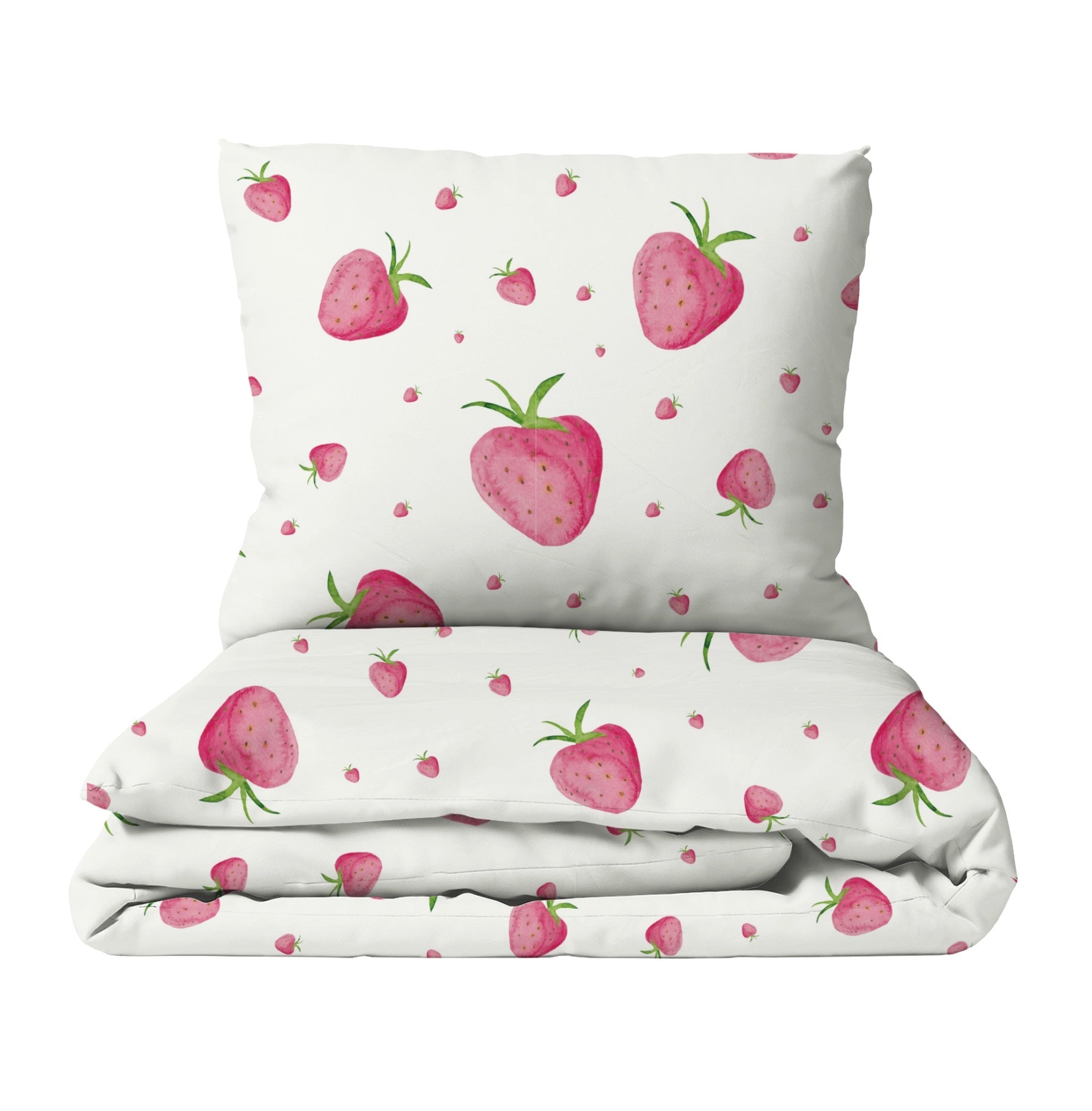 “Erdbeeren” Premium Kinderbettwäsche
